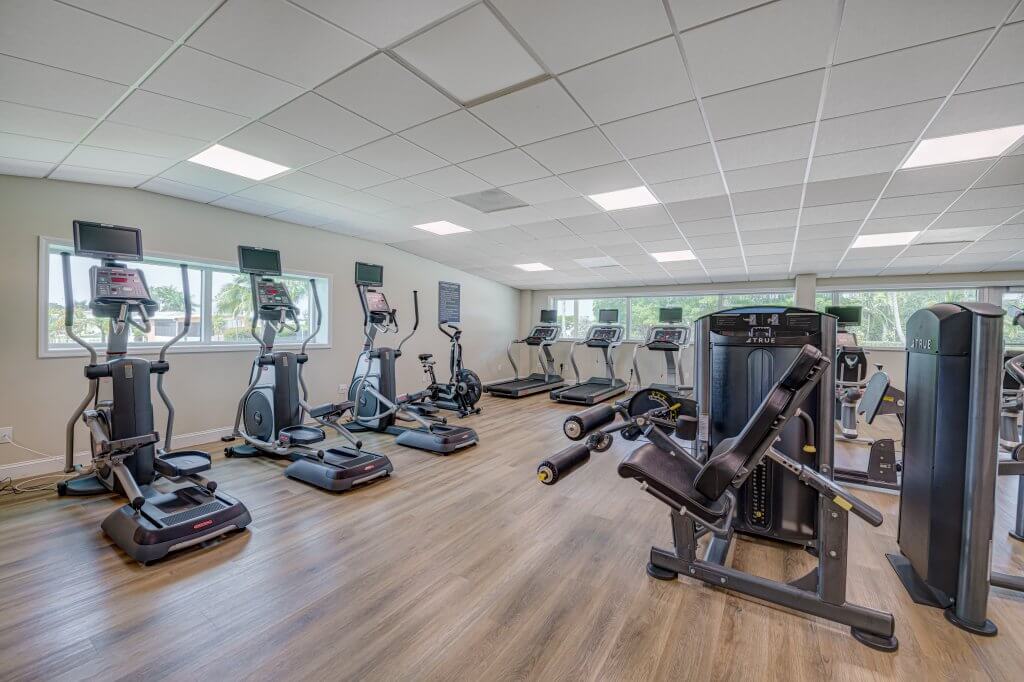 Fitness center within a manufactured home community